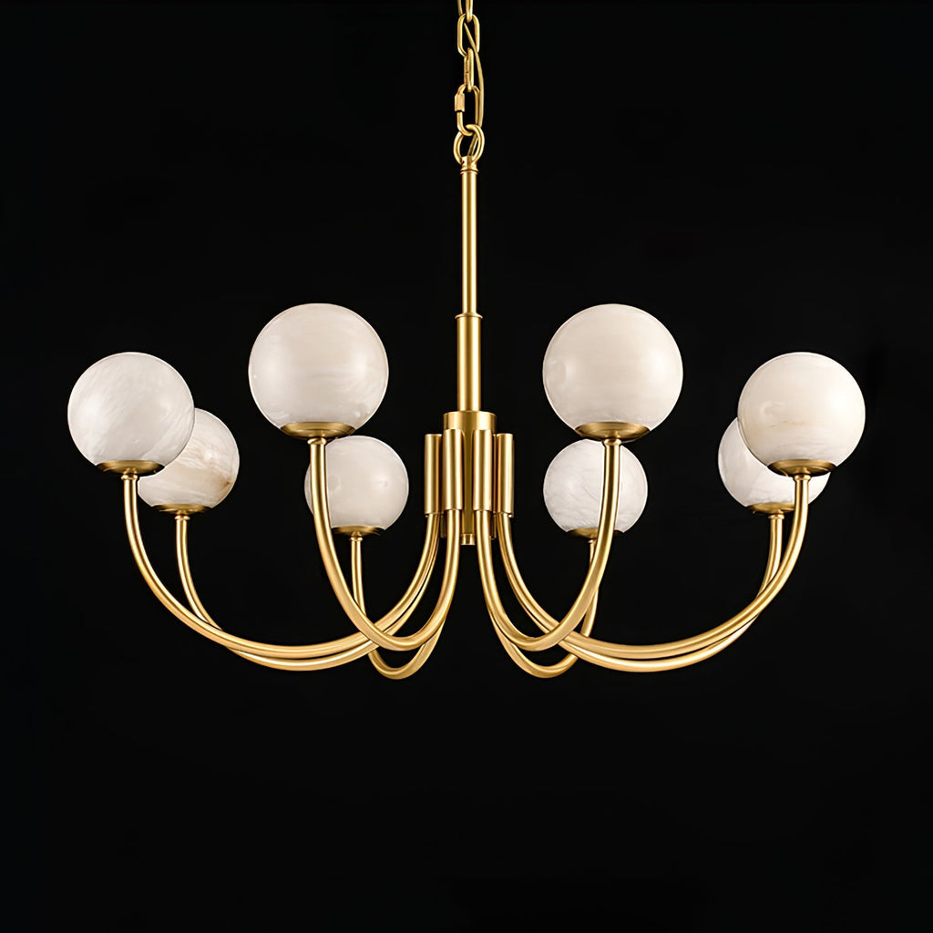 Venelle Alabaster Chandelier-Moonnatur