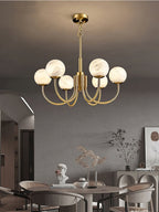 Venelle Alabaster Chandelier-Moonnatur