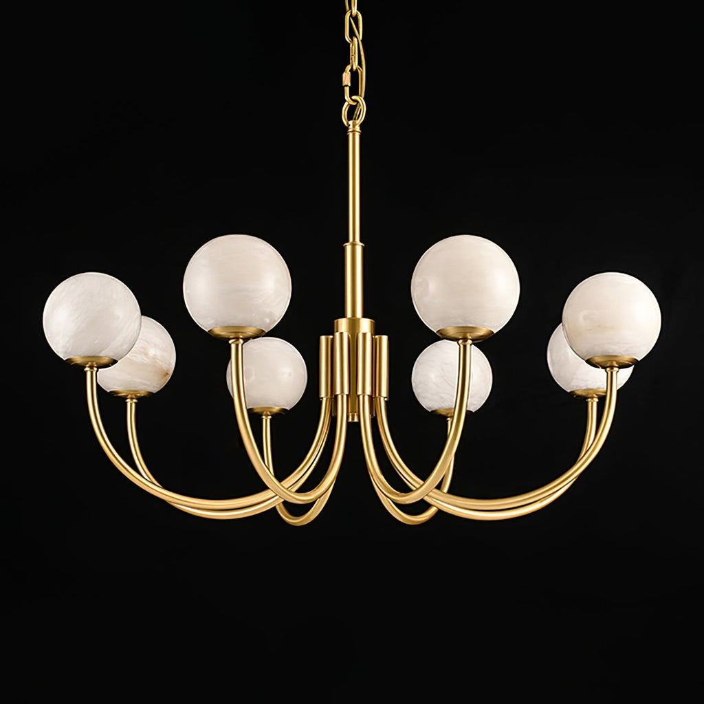 Venelle Alabaster Chandelier-Moonnatur