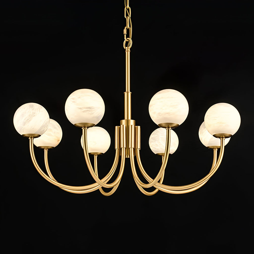 Venelle Alabaster Chandelier-Moonnatur