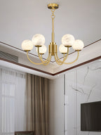 Venelle Alabaster Chandelier-Moonnatur