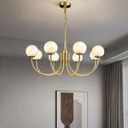 Venelle Alabaster Chandelier-Moonnatur