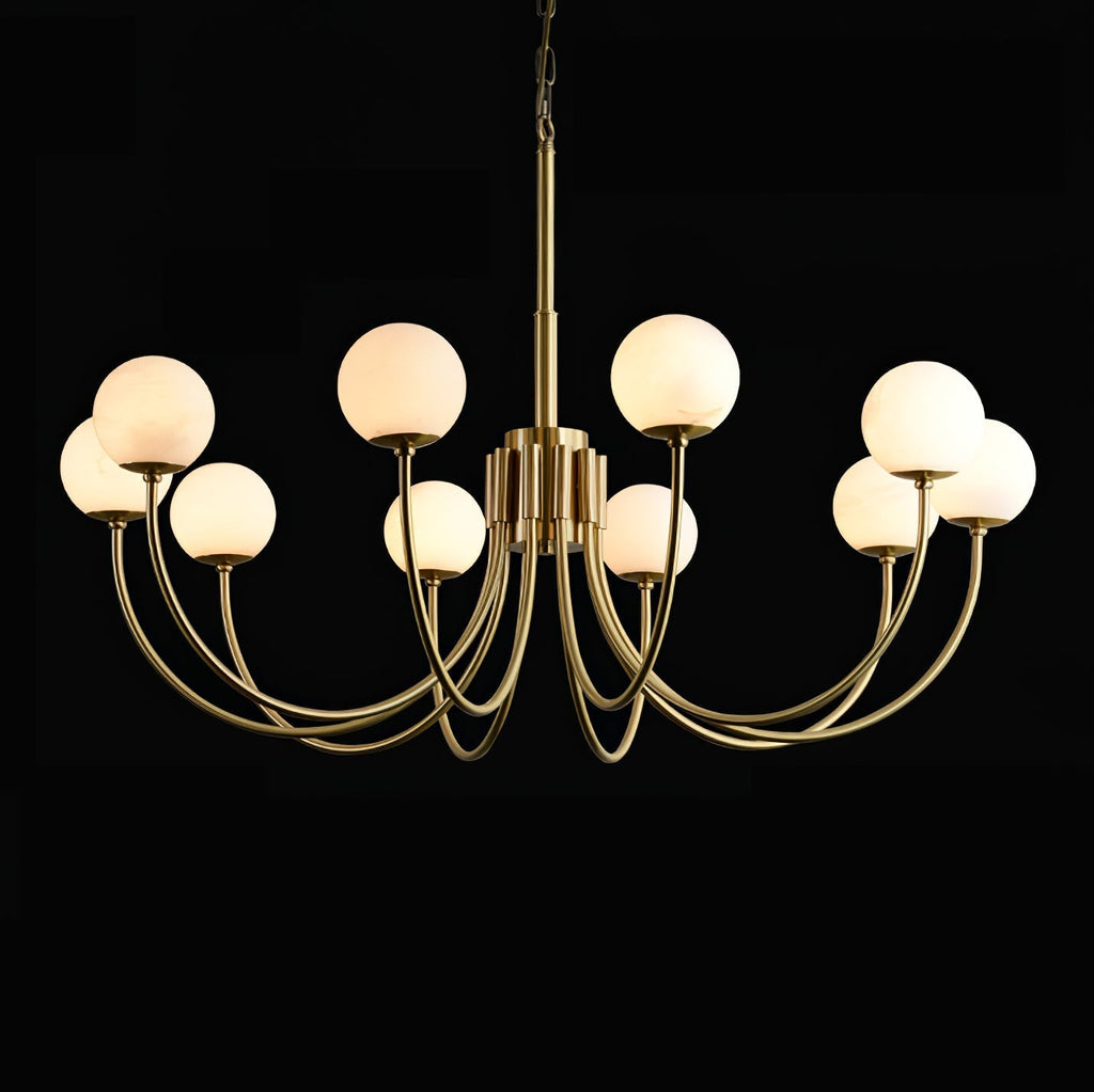 Venelle Alabaster Chandelier-Moonnatur
