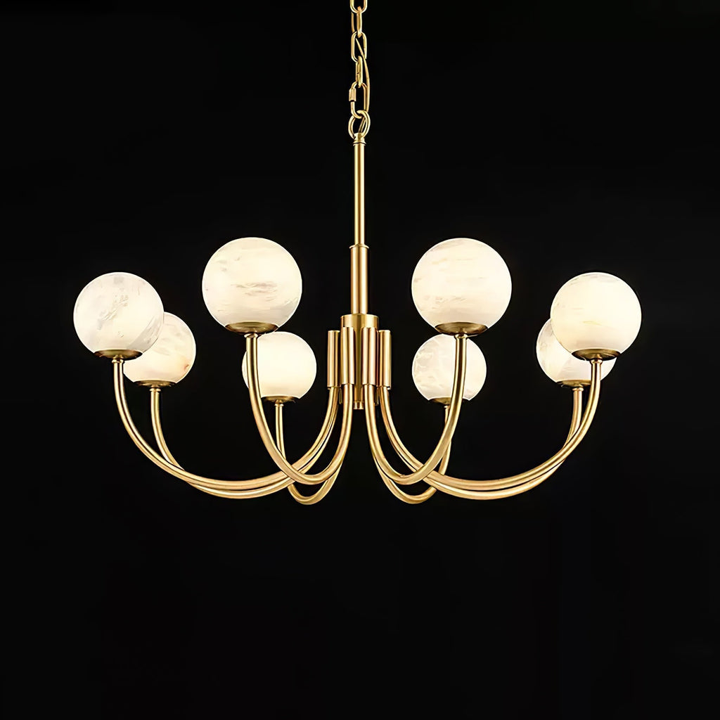 Venelle Alabaster Chandelier-Moonnatur