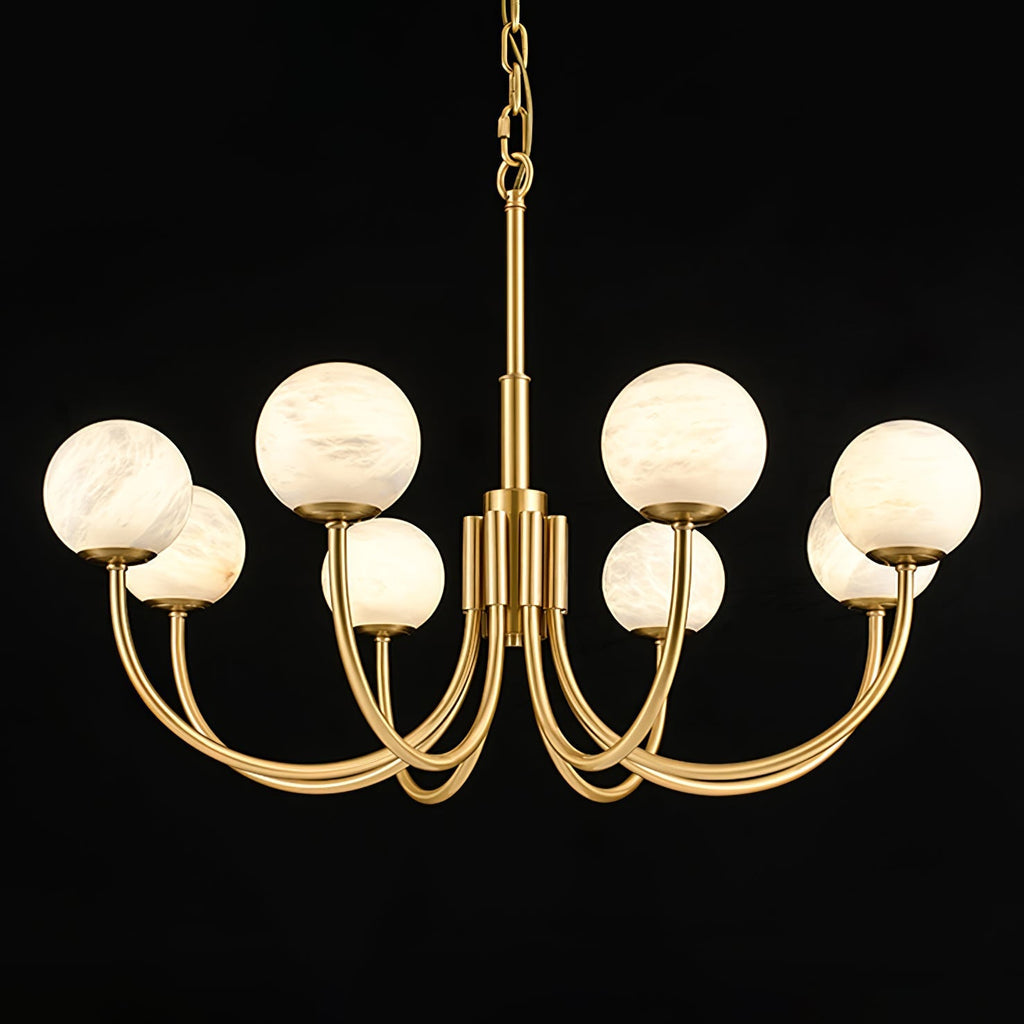 Venelle Alabaster Chandelier-Moonnatur