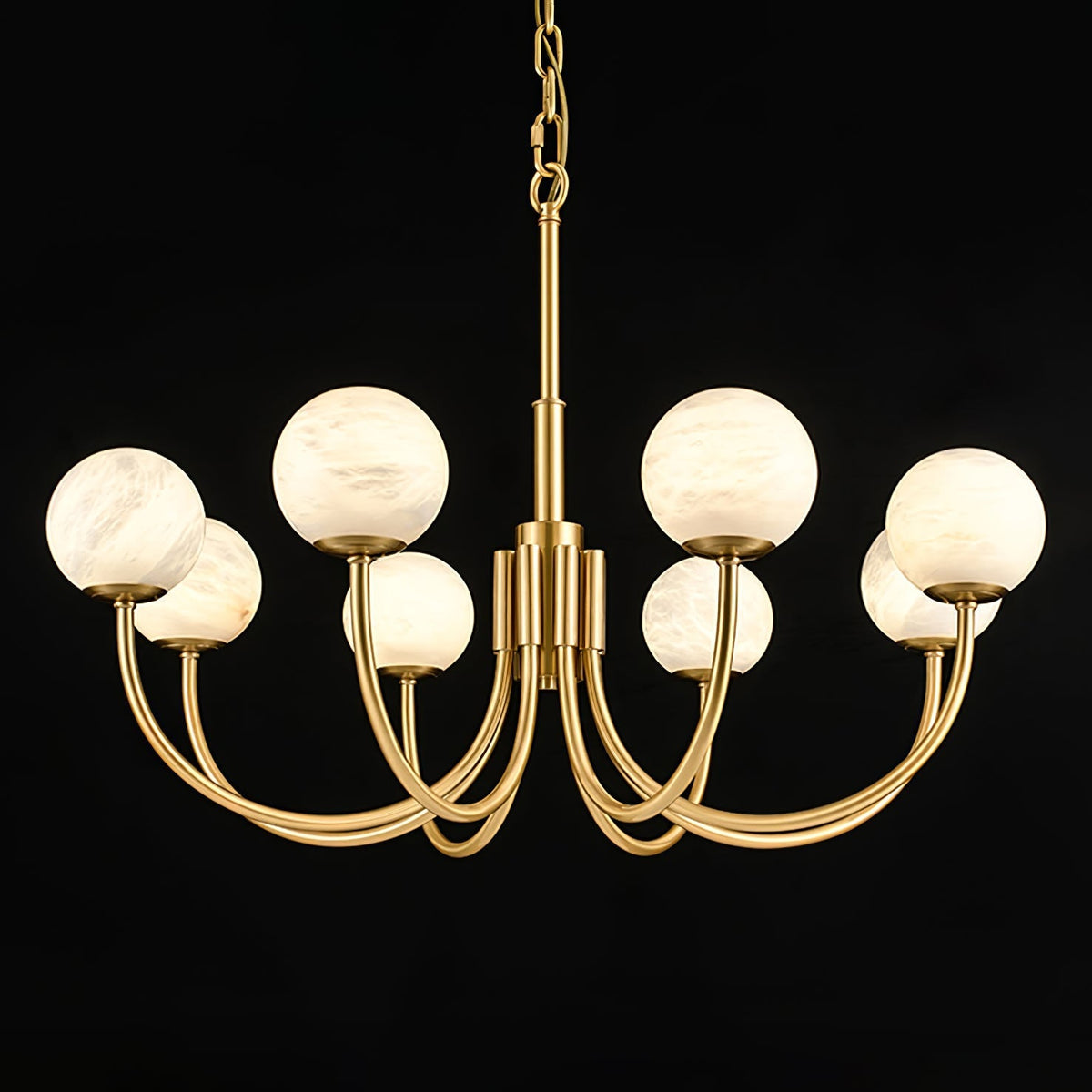 Venelle Alabaster Chandelier-Moonnatur