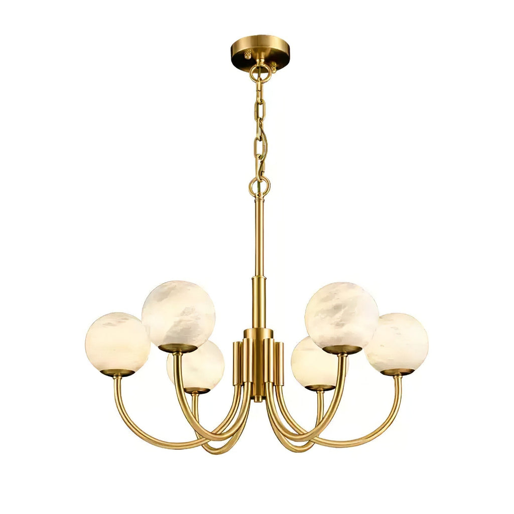 Venelle Alabaster Chandelier-Moonnatur