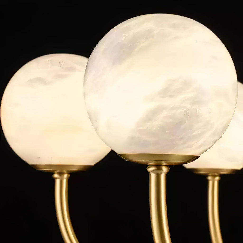 Venelle Alabaster Chandelier-Moonnatur