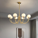 Venelle Alabaster Chandelier-Moonnatur