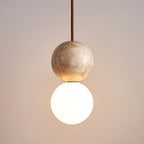 Yardenholm Travertine Pendant Light-Moonnatur