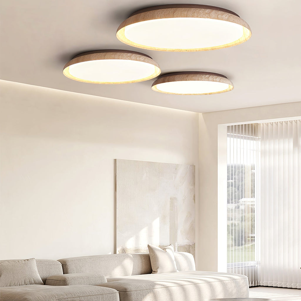 Rovenenelle Travertine Ceiling Light-Moonnatur