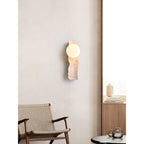 Tarnelevia Travertine Wall Light-Moonnatur