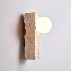 Tarnelevia Travertine Wall Light-Moonnatur