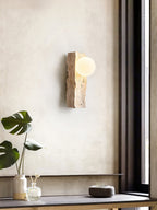 Erlenwynne Travertine Wall Light-Moonnatur