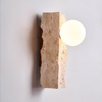 Erlenwynne Travertine Wall Light-Moonnatur
