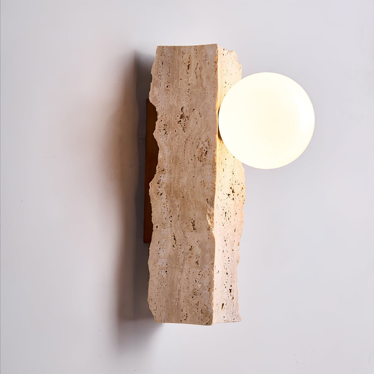 Erlenwynne Travertine Wall Light-Moonnatur