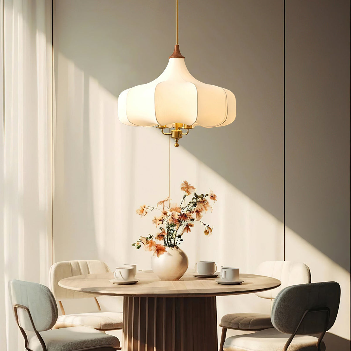Eldenora Fabric Pendant Light-Moonnatur