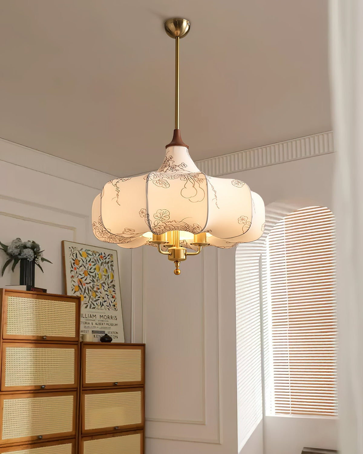 Eldenora Fabric Pendant Light-Moonnatur