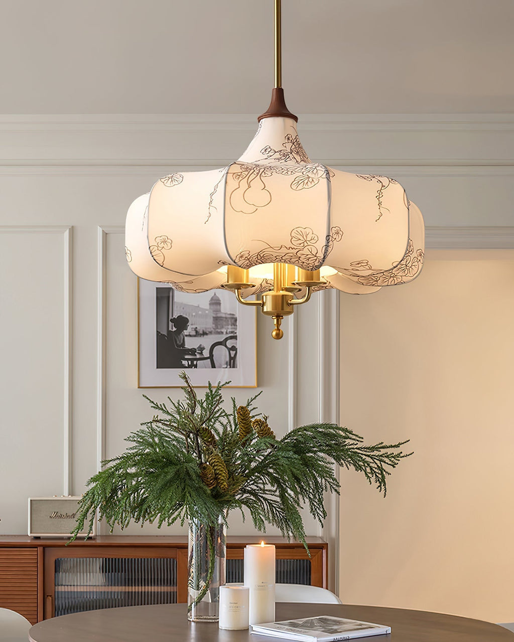 Eldenora Fabric Pendant Light-Moonnatur