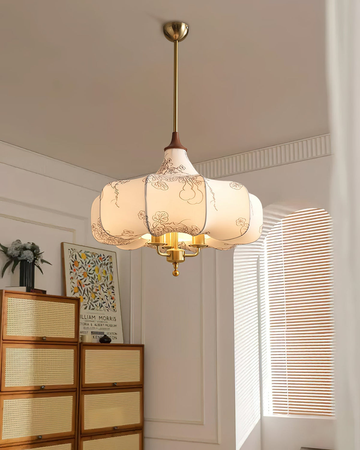 Eldenora Fabric Pendant Light-Moonnatur