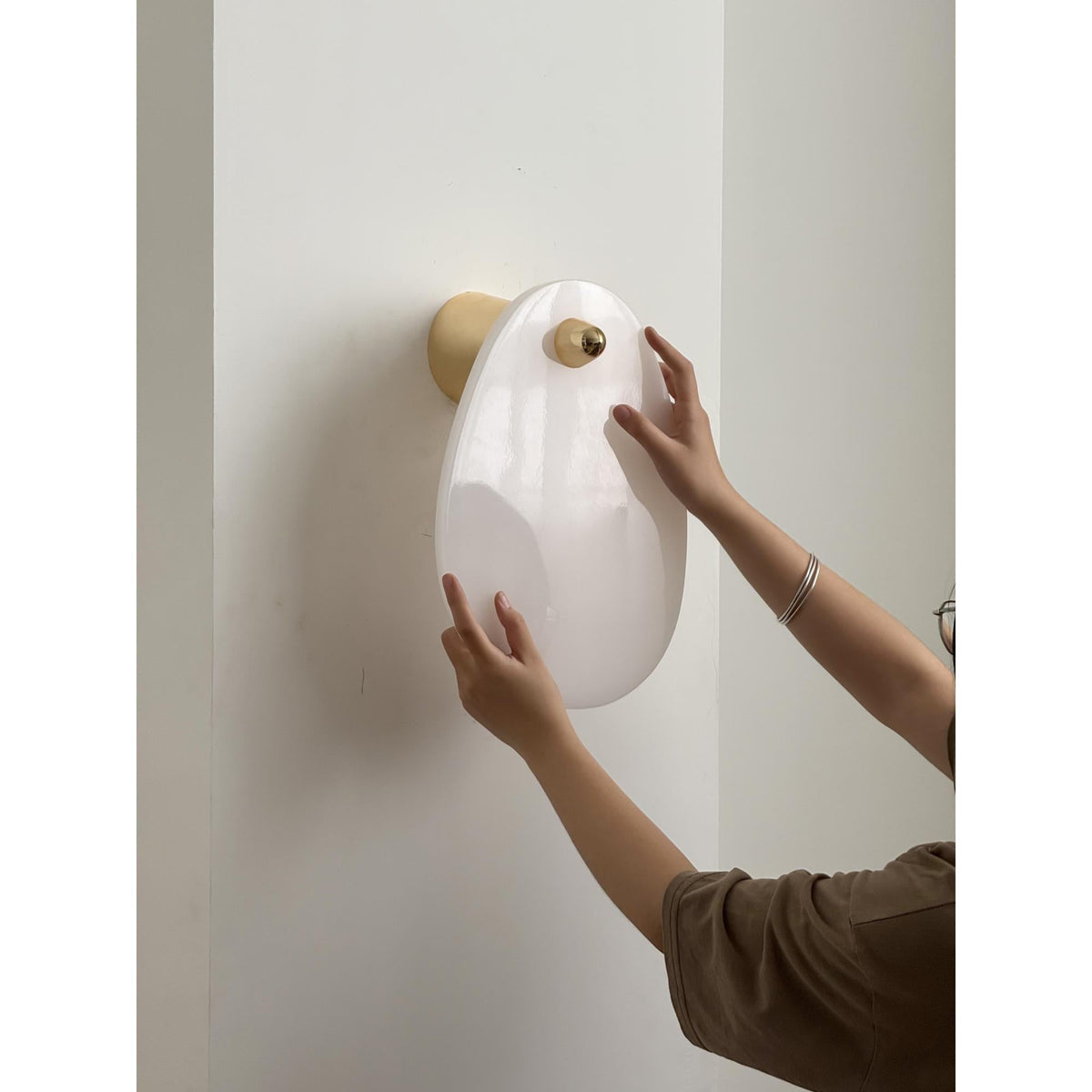 Tardenelyn Marble Wall Light-Moonnatur
