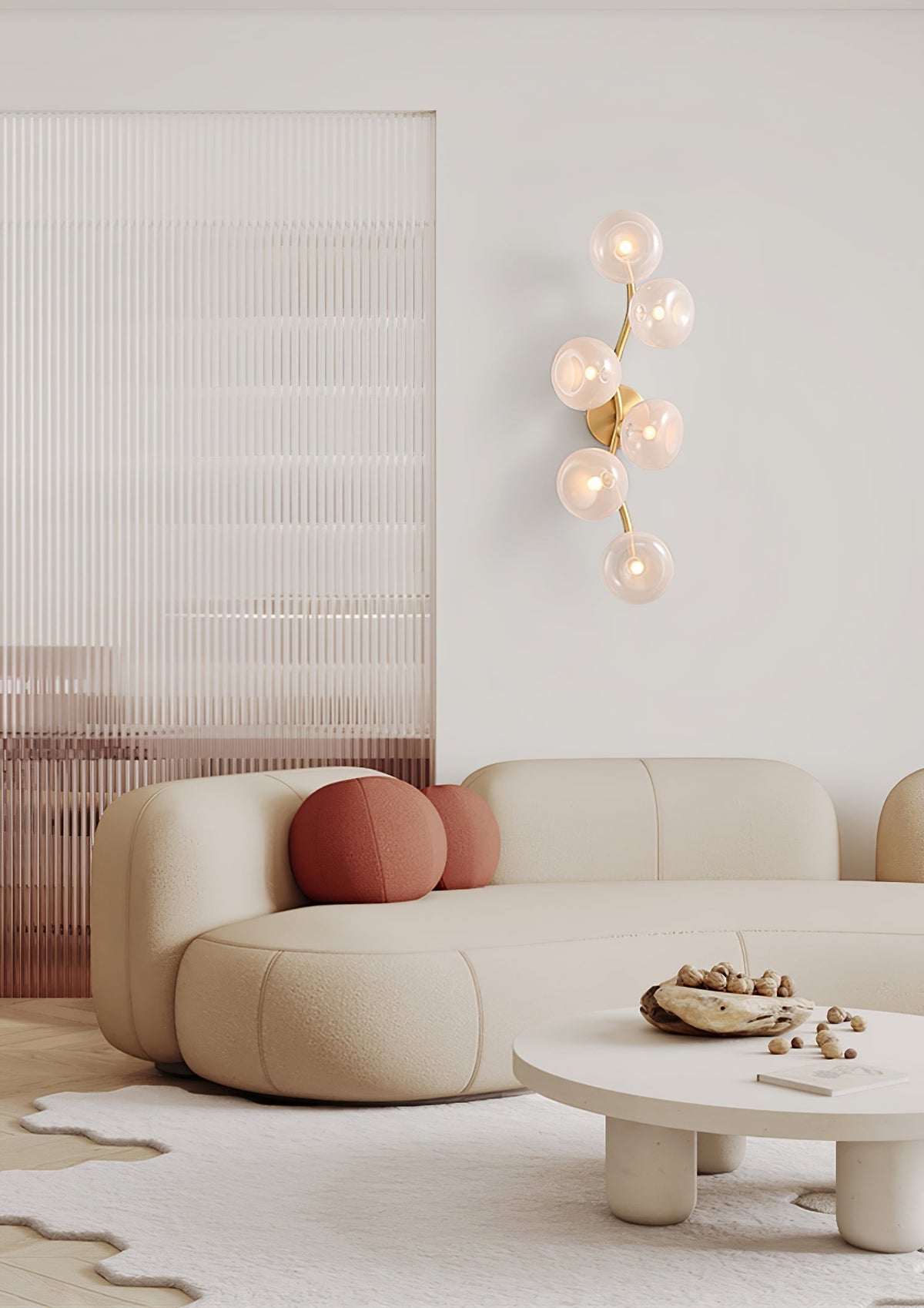 Renelle Glass Wall Light-Moonnatur