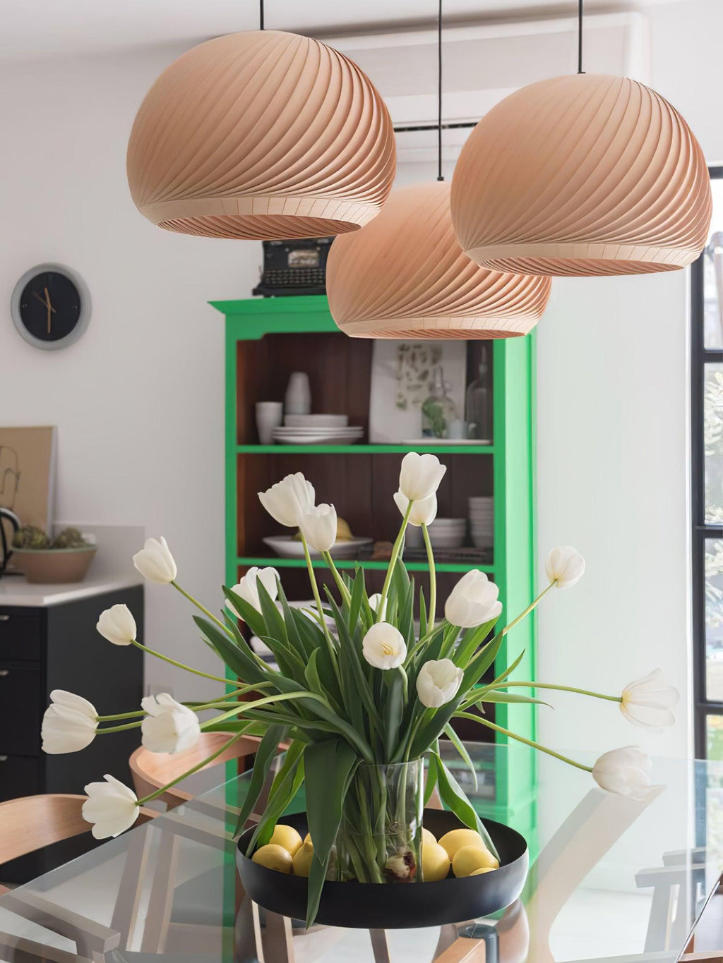 Talenena Wood Pendant Light-Moonnatur