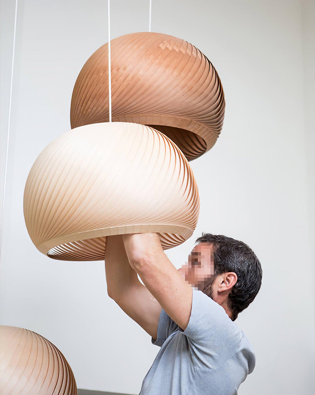 Talenena Wood Pendant Light-Moonnatur