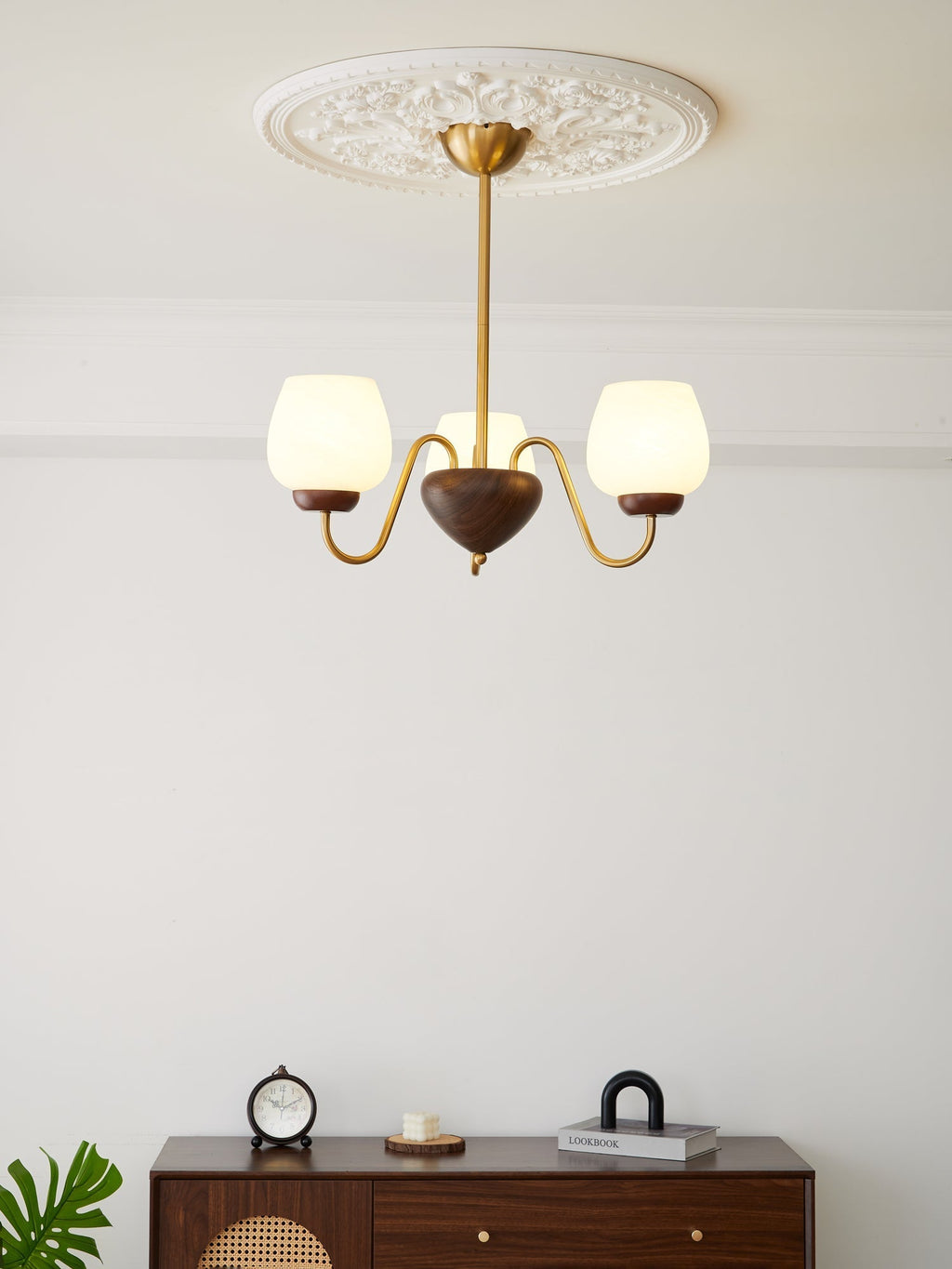 Aldenelle Glass Chandelier-Moonnatur