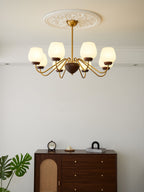 Aldenelle Glass Chandelier-Moonnatur