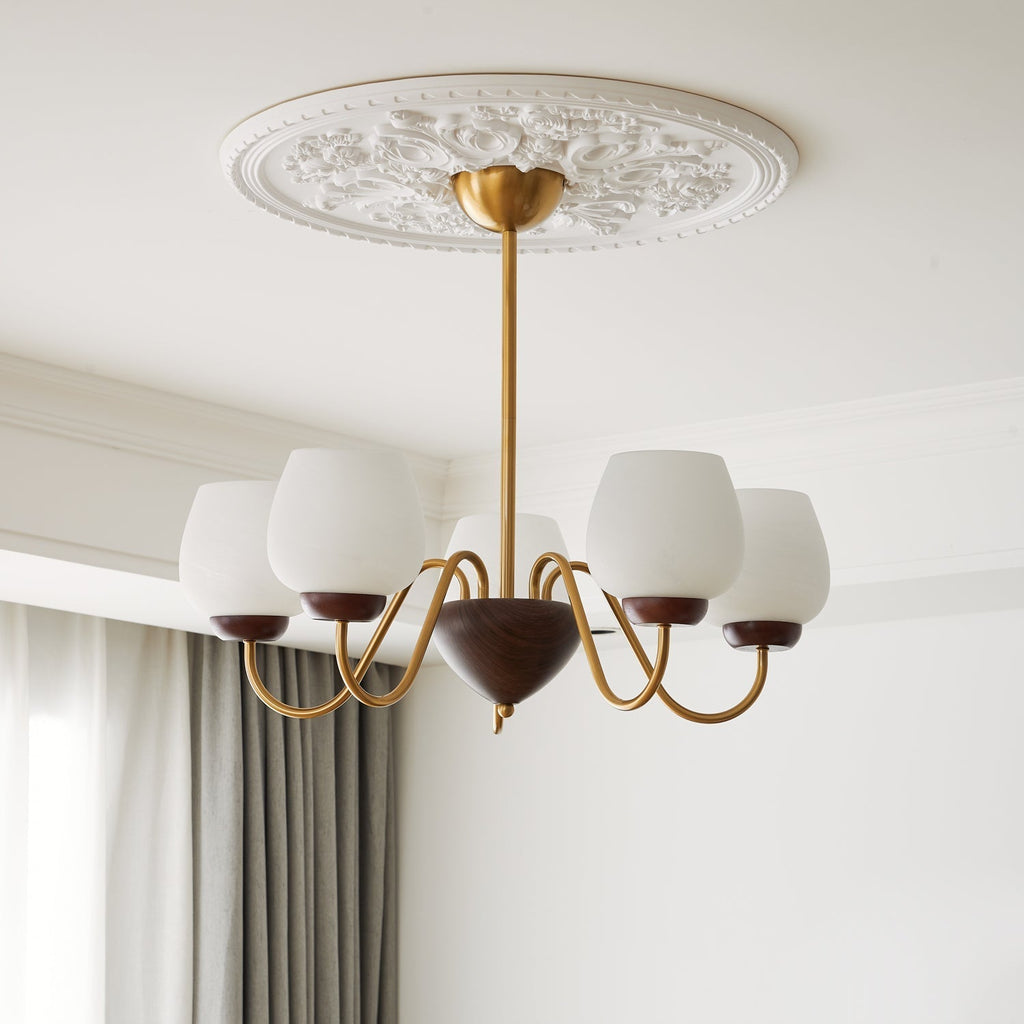 Aldenelle Glass Chandelier-Moonnatur