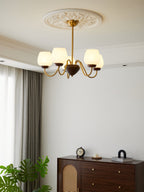 Aldenelle Glass Chandelier-Moonnatur