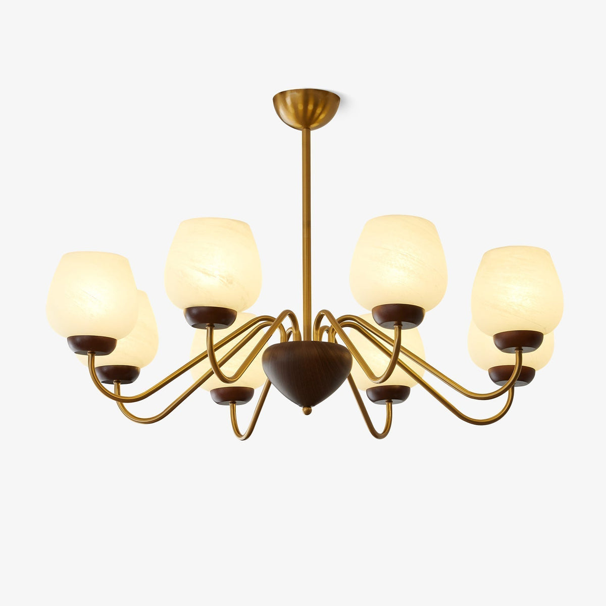 Aldenelle Glass Chandelier-Moonnatur