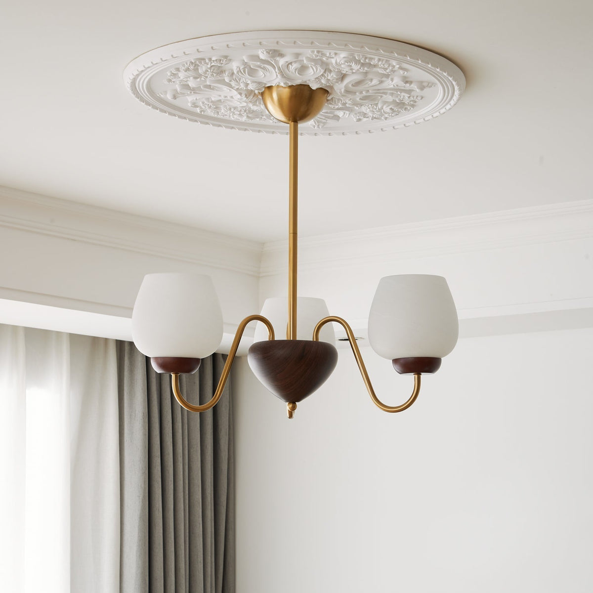 Aldenelle Glass Chandelier-Moonnatur