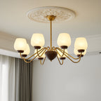 Aldenelle Glass Chandelier-Moonnatur