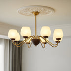 Aldenelle Glass Chandelier-Moonnatur
