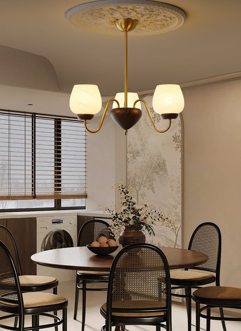 Aldenelle Glass Chandelier-Moonnatur