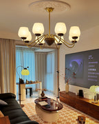 Aldenelle Glass Chandelier-Moonnatur