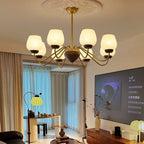 Aldenelle Glass Chandelier-Moonnatur