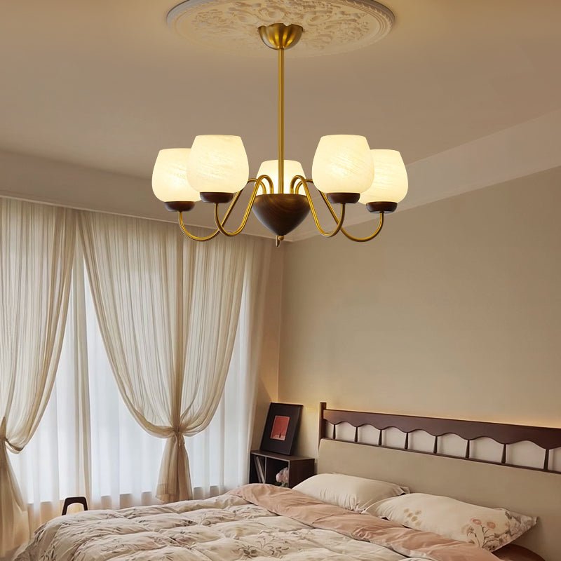 Aldenelle Glass Chandelier-Moonnatur