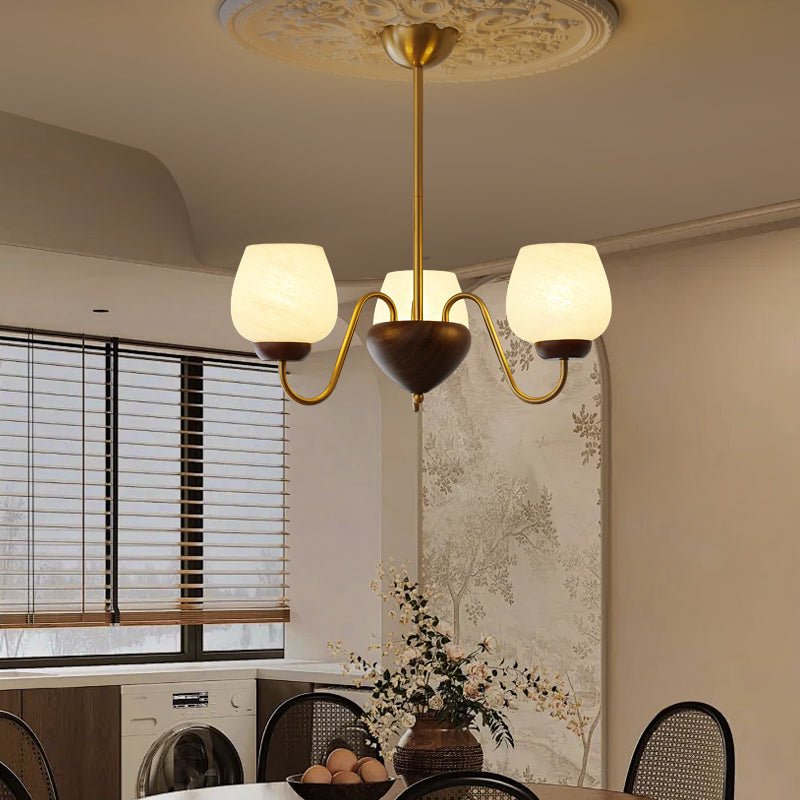 Aldenelle Glass Chandelier-Moonnatur