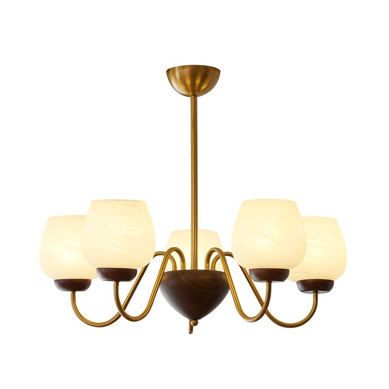 Aldenelle Glass Chandelier-Moonnatur