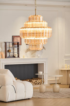 Lirevra Glass Chandelier-Moonnatur