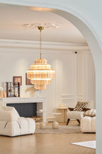 Lirevra Glass Chandelier-Moonnatur