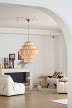 Lirevra Glass Chandelier-Moonnatur