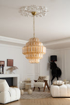 Lirevra Glass Chandelier-Moonnatur