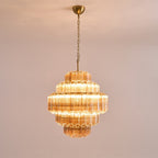 Lirevra Glass Chandelier-Moonnatur