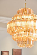 Lirevra Glass Chandelier-Moonnatur
