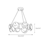 Selvenaelle Alabaster Chandelier-Moonnatur