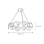 Selvenaelle Alabaster Chandelier-Moonnatur